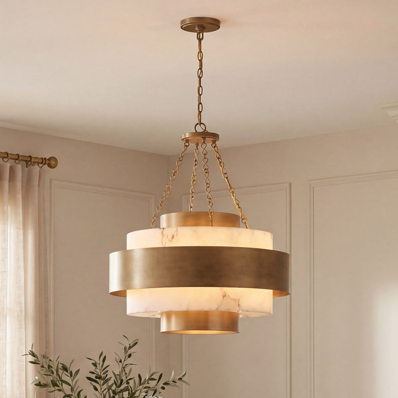 Savoy House Davenport 6 Lt Pendant, Antique Patina