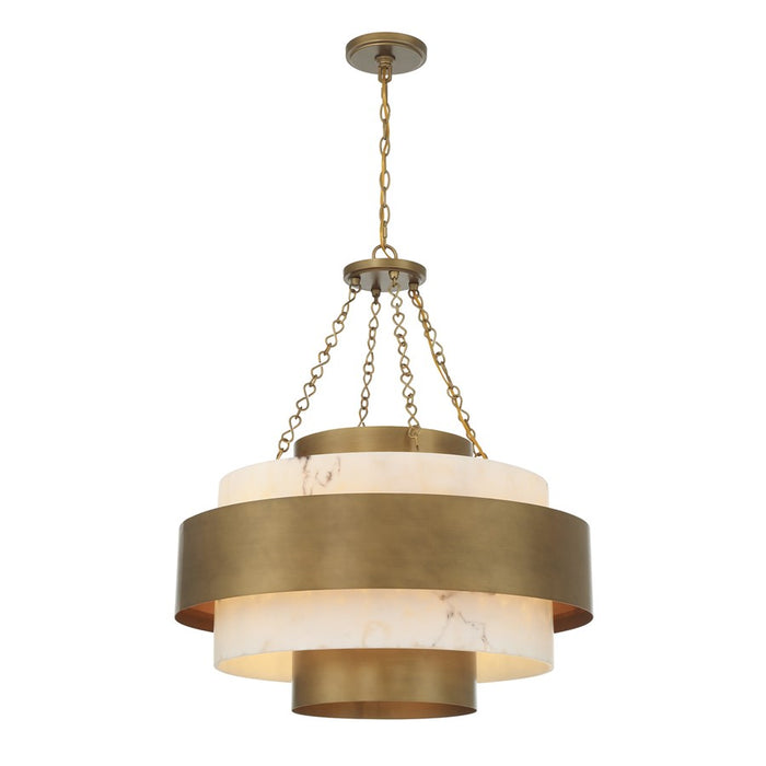 Savoy House Davenport 6 Lt Pendant, Antique Patina