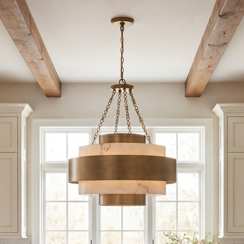 Savoy House Davenport 6 Lt Pendant, Antique Patina
