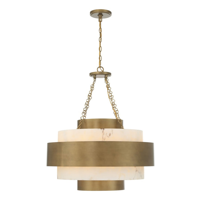 Savoy House Davenport 6 Lt Pendant, Antique Patina