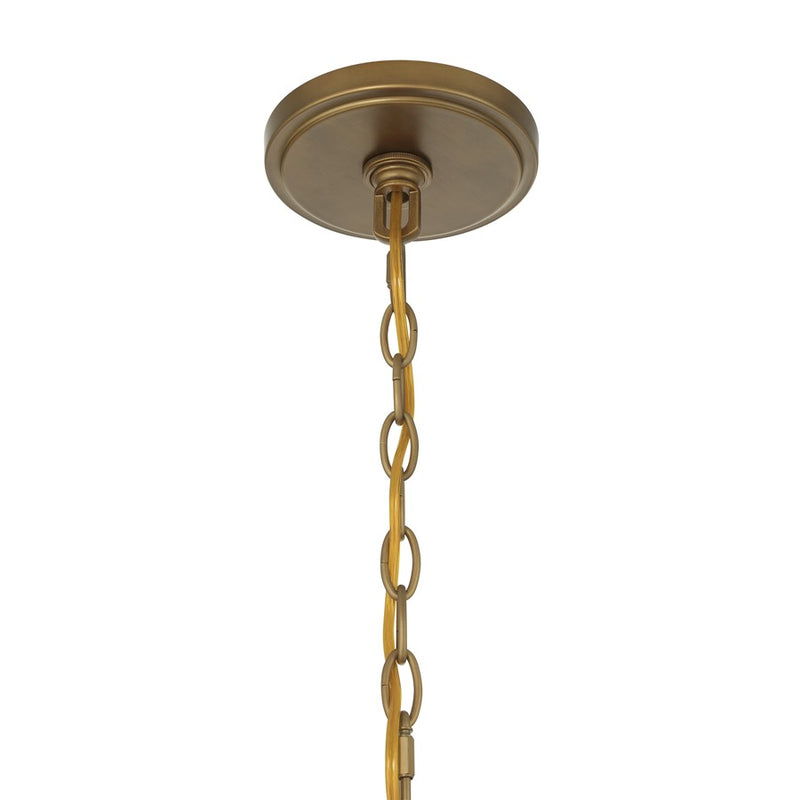 Savoy House Davenport 6 Lt Pendant, Antique Patina
