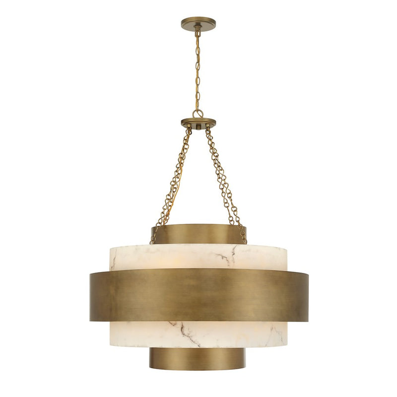 Savoy House Davenport 8 Lt Pendant, Antique Patina
