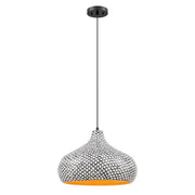 Savoy House Jade 1 Light Pendant, Black and White Shell - 7-3095-1-201