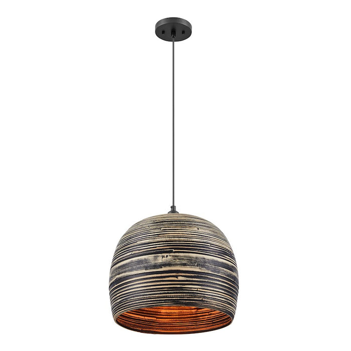 Savoy House Jamsen 1 Light Pendant, Black Bamboo