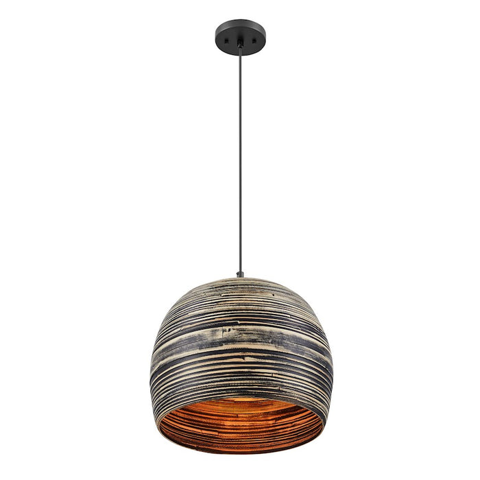 Savoy House Jamsen 1 Light Pendant, Black Bamboo