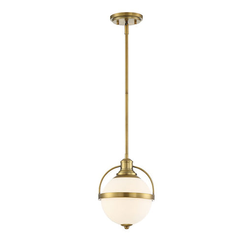 Savoy House Westbourne 1-Light 12" Pendant, Warm Brass