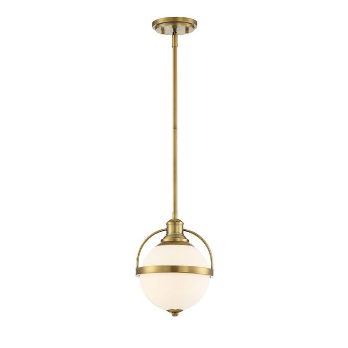 Savoy House Westbourne 1-Light 12" Pendant, Warm Brass