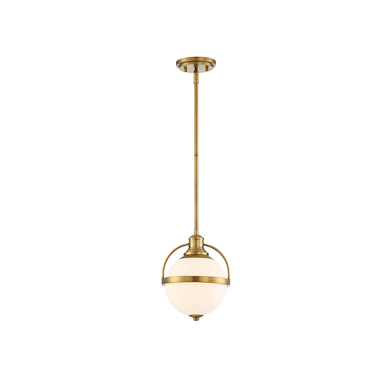 Savoy House Westbourne 1-Light 12" Pendant, Warm Brass