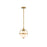 Savoy House Westbourne 1-Light 12" Pendant, Warm Brass