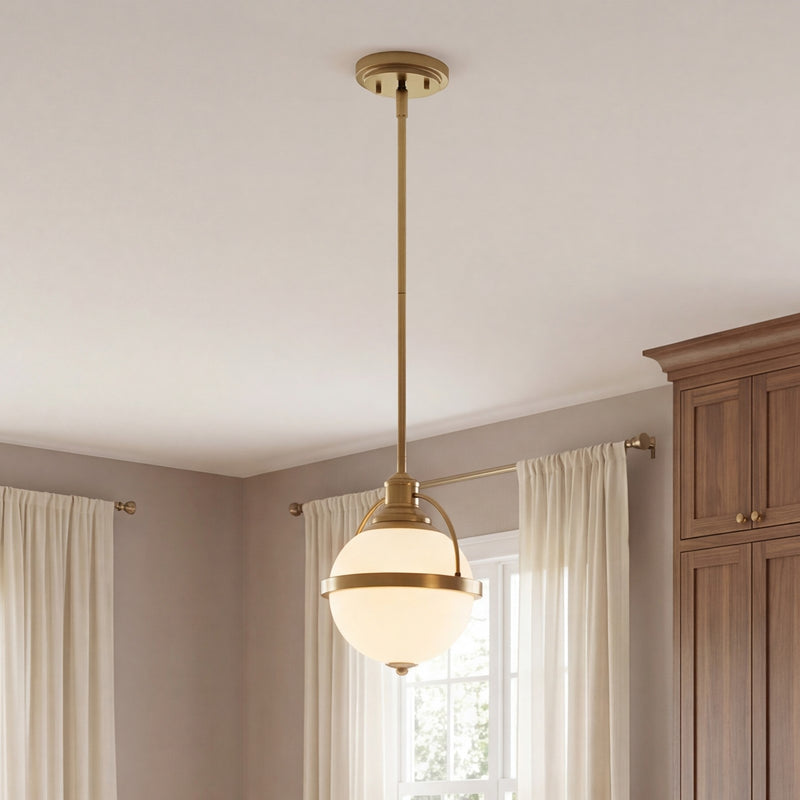 Savoy House Westbourne 1-Light 12" Pendant, Warm Brass