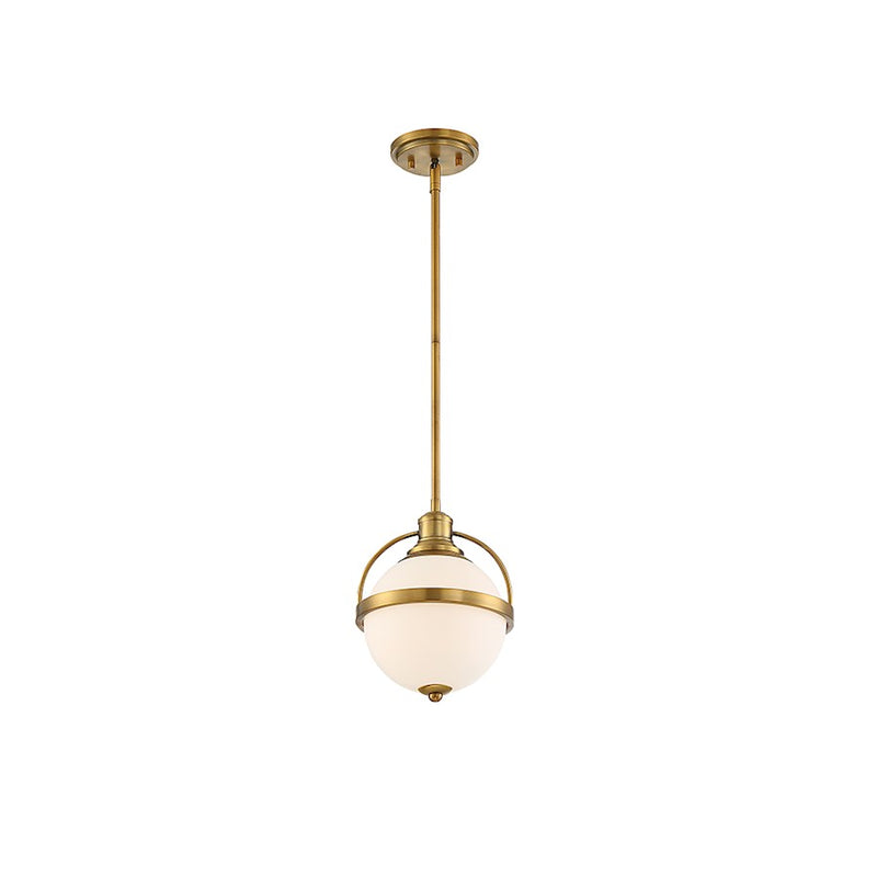 Savoy House Westbourne 1-Light 12" Pendant, Warm Brass