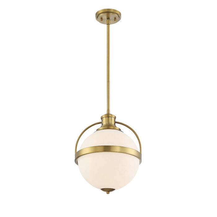 Savoy House Westbourne 1-Light 17" Pendant, Warm Brass