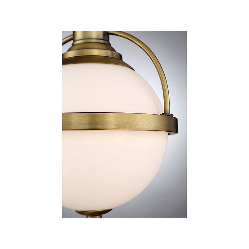 Savoy House Westbourne 1-Light 17" Pendant, Warm Brass