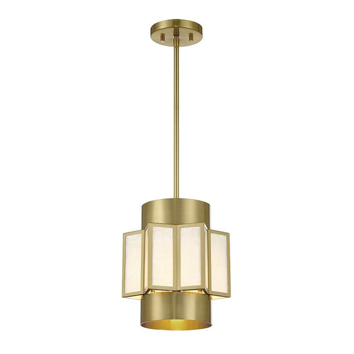 Savoy House Gideon 3-Light Pendant, Warm Brass