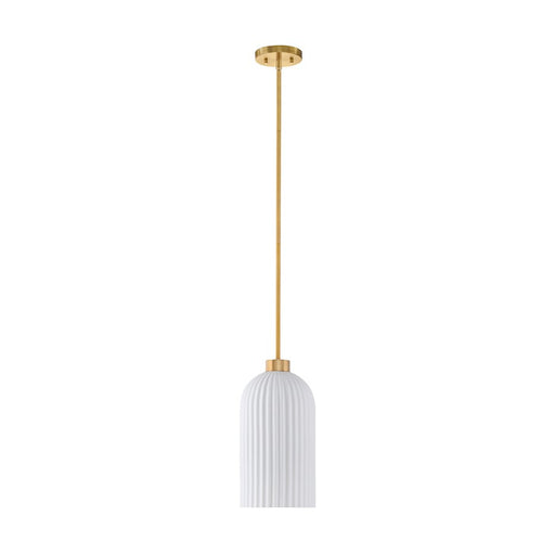 Savoy House Isla Blanca 1-Light Pendant, Warm Brass