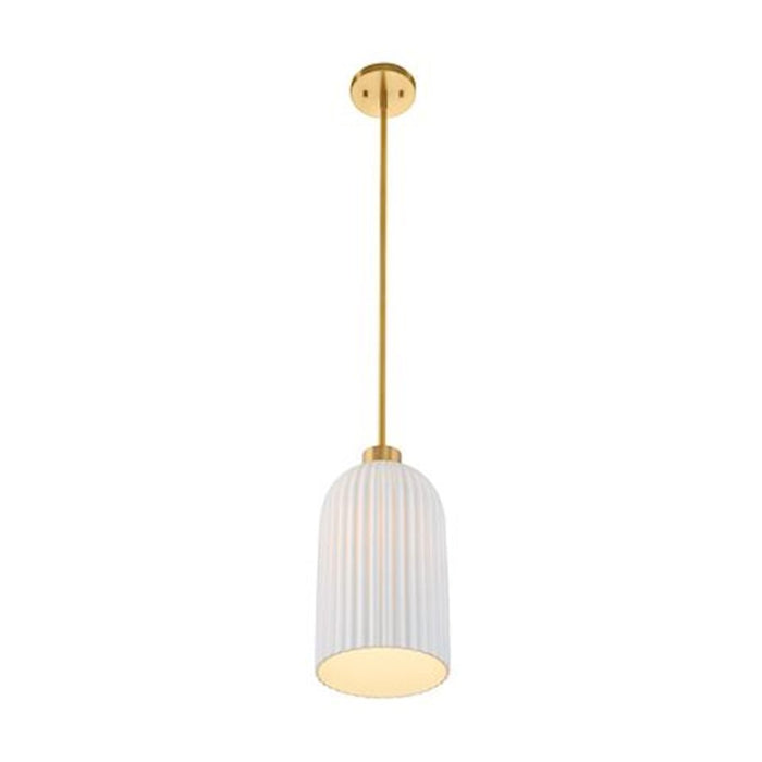 Savoy House Isla Blanca 1-Light Pendant, Warm Brass