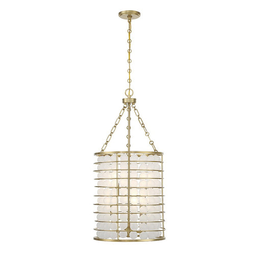 Savoy House Byron 6-Light Pendant, Warm Brass - 7-3362-6-322