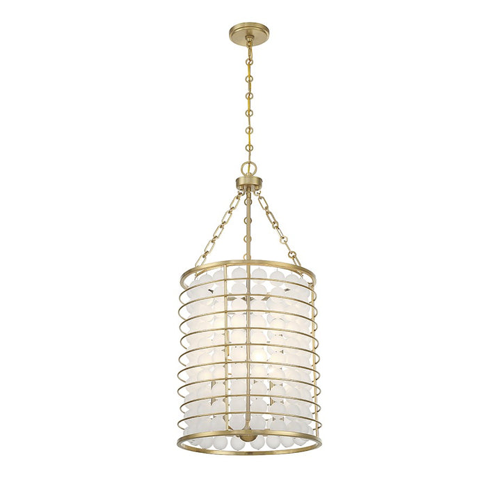 Savoy House Byron 6-Light Pendant, Warm Brass