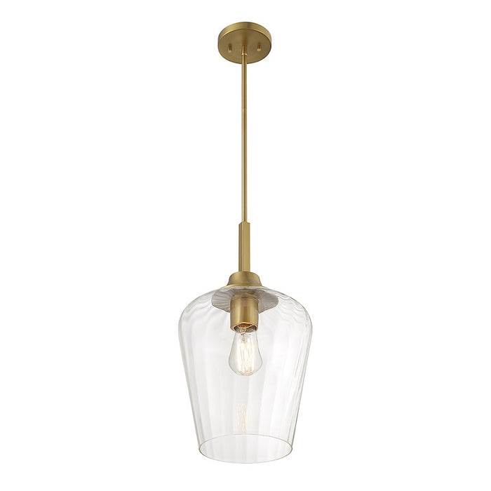 Savoy House Carlton 1-Light Pendant, Warm Brass