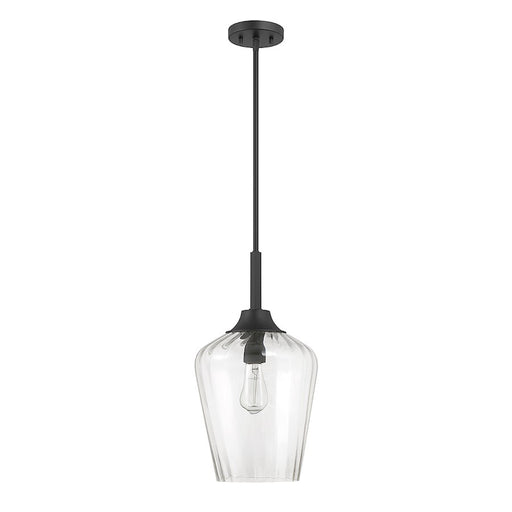 Savoy House Carlton 1-Light Pendant, Matte Black