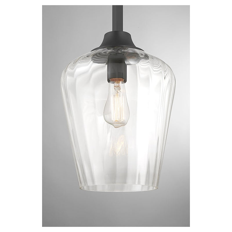 Savoy House Carlton 1-Light Pendant, Matte Black