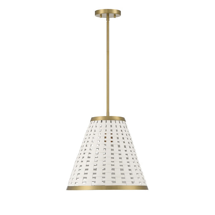 Savoy House Aster 1-Light Pendant, Warm Brass