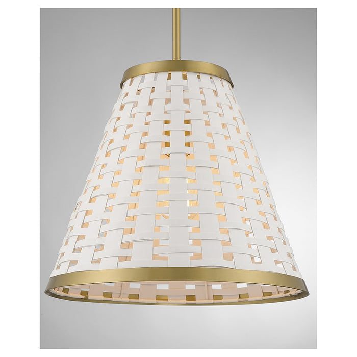 Savoy House Aster 1-Light Pendant, Warm Brass