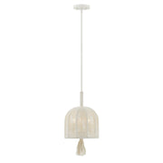 Savoy House Lunara 3 Lt Pendant, Cotton/White Cotton, Cotton - 7-3400-3-341