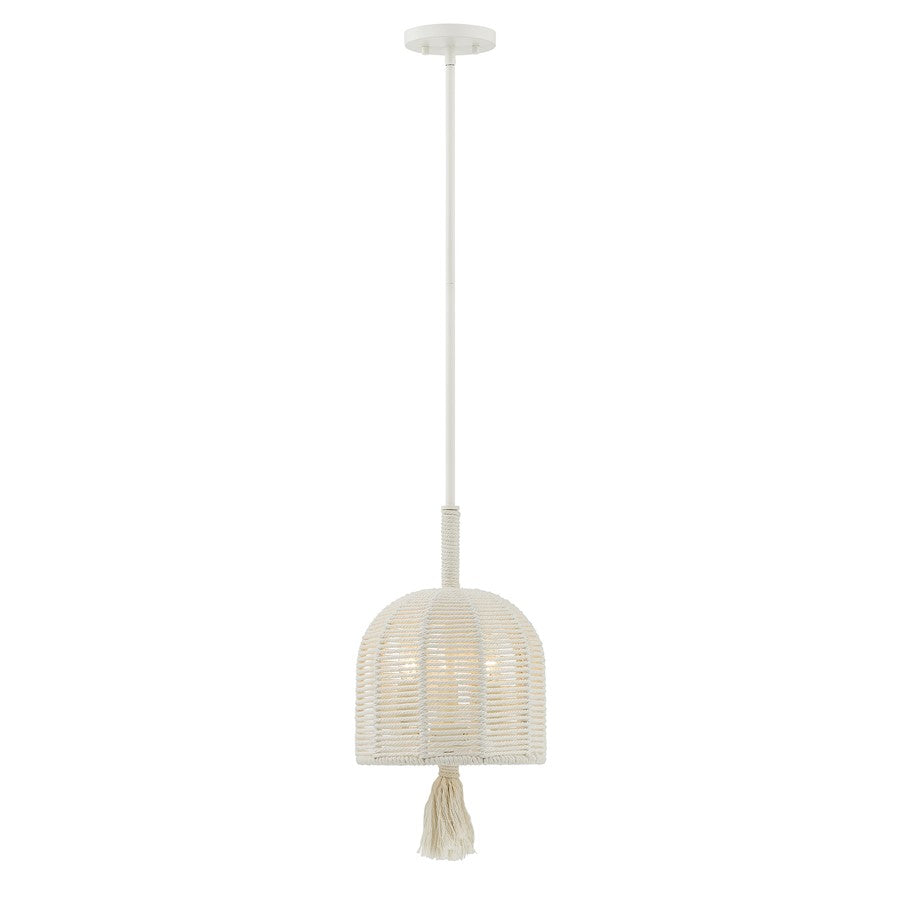 Savoy House Lunara 3 Lt Pendant, Cotton/White Cotton, Cotton - 7-3400-3-341