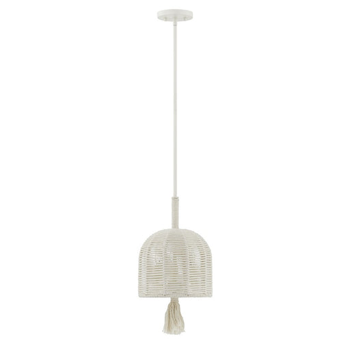 Savoy House Lunara 3 Lt Pendant, Cotton/White Cotton, Cotton
