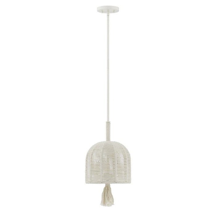 Savoy House Lunara 3 Lt Pendant, Cotton/White Cotton, Cotton