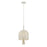 Savoy House Lunara 3 Lt Pendant, Cotton/White Cotton, Cotton