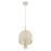 Savoy House Lunara 3 Lt Pendant, Cotton/White Cotton, Cotton