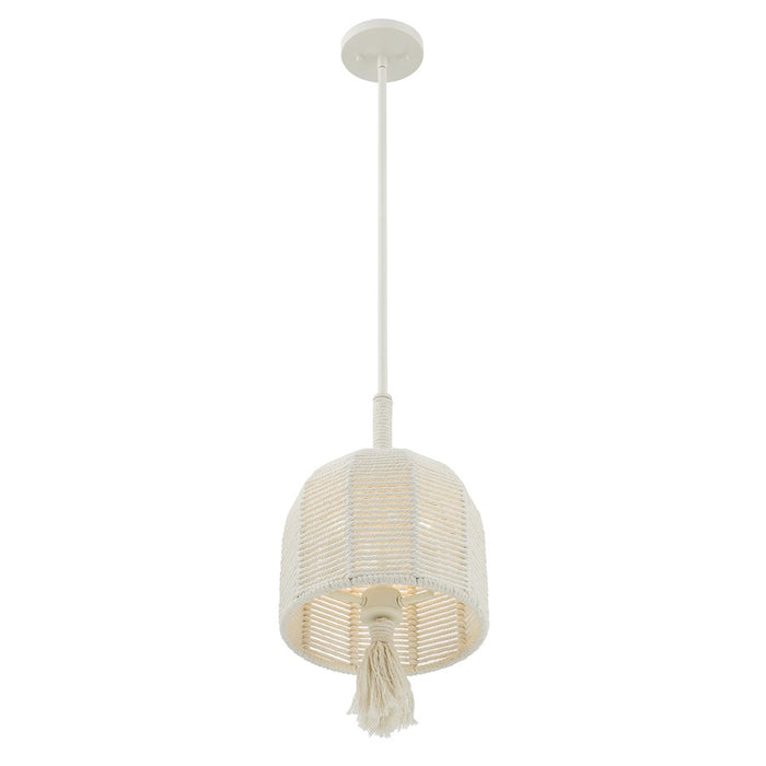 Savoy House Lunara 3 Lt Pendant, Cotton/White Cotton, Cotton