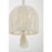 Savoy House Lunara 3 Lt Pendant, Cotton/White Cotton, Cotton