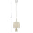 Savoy House Lunara 3 Lt Pendant, Cotton/White Cotton, Cotton