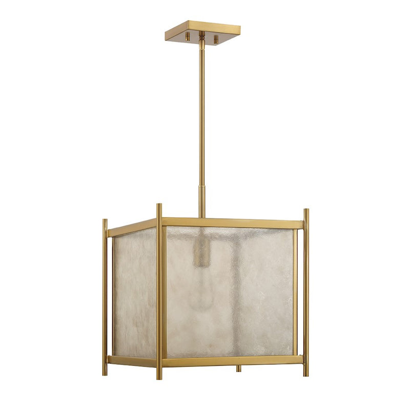 Savoy House Jacobs 1-Light Pendant, Warm Brass