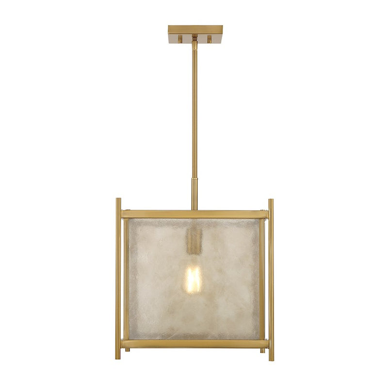 Savoy House Jacobs 1-Light Pendant, Warm Brass