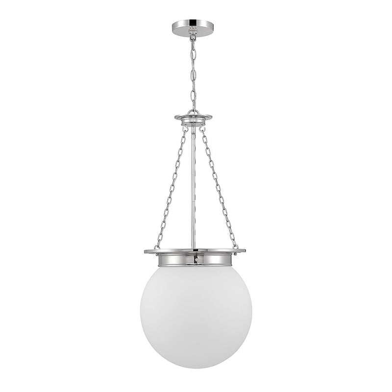 Savoy House Manor 3-Light Pendant, Polished Nickel