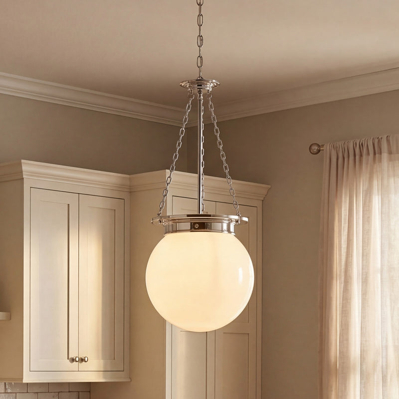 Savoy House Manor 3-Light Pendant, Polished Nickel
