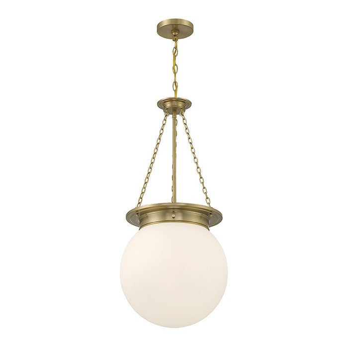 Savoy House Manor 3-Light Pendant, Warm Brass