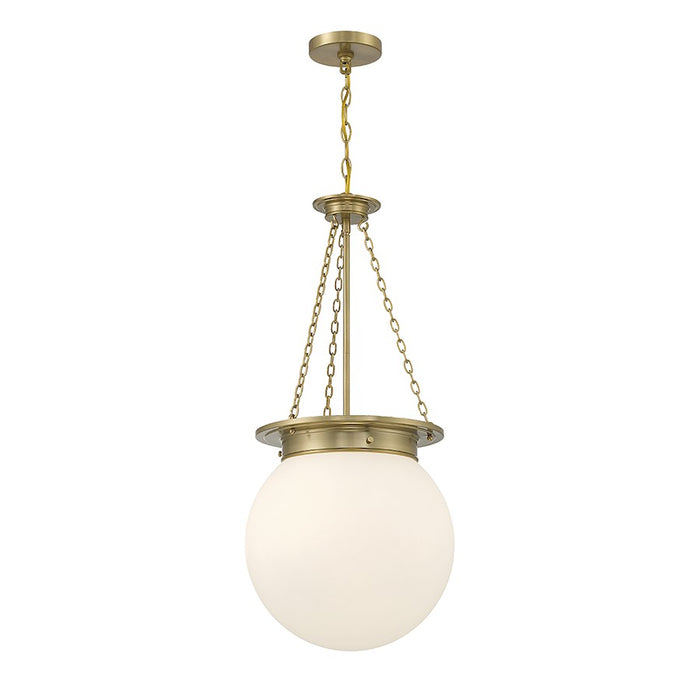 Savoy House Manor 3-Light Pendant, Warm Brass