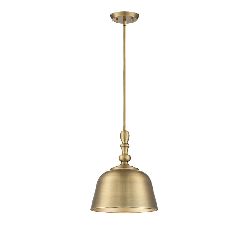 Savoy House Manor 3-Light Pendant, Warm Brass