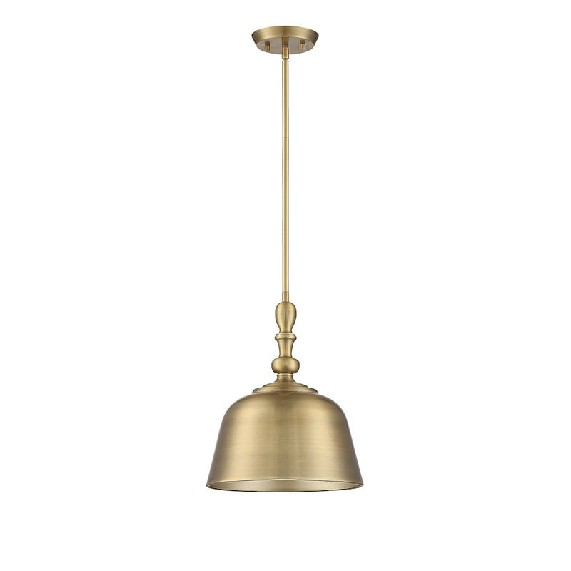 Savoy House Manor 3-Light Pendant, Warm Brass