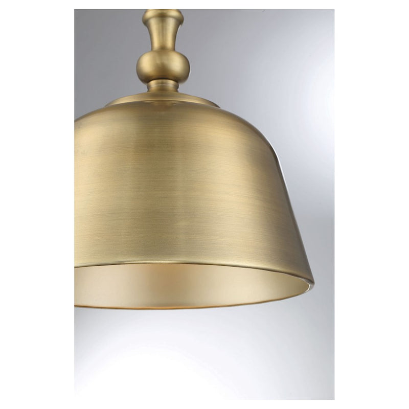 Savoy House Manor 3-Light Pendant, Warm Brass