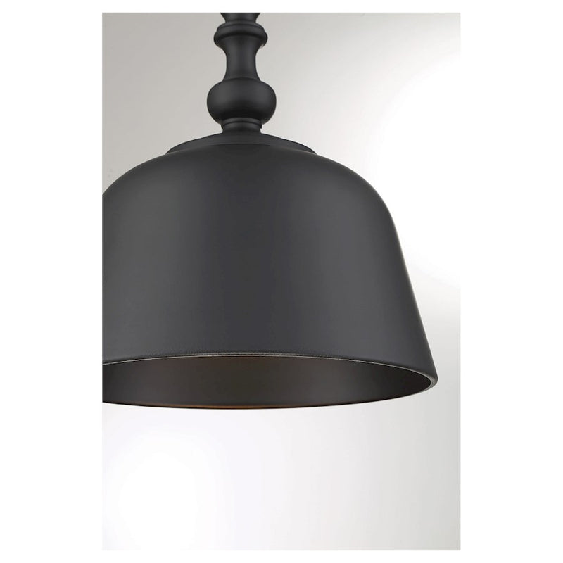 Savoy House Manor 3-Light Pendant, Matte Black
