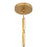 Savoy House Harding 1 Lt Pendant, Spun Gold/White Opal, Spun Gold