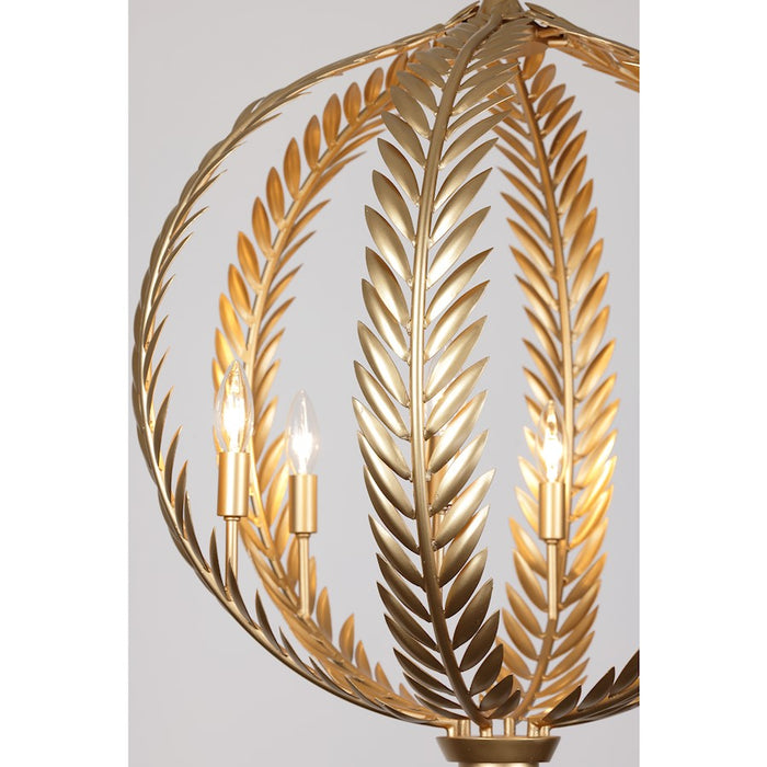 Savoy House Atlas 6-Light Pendant, Grecian Gold