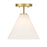 Savoy Essentials Blair 1 Light Mini-Pendant/Semi-Flush, Brass - 7-4011-1-322