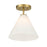Savoy Essentials Blair 1 Light Mini-Pendant/Semi-Flush, Brass
